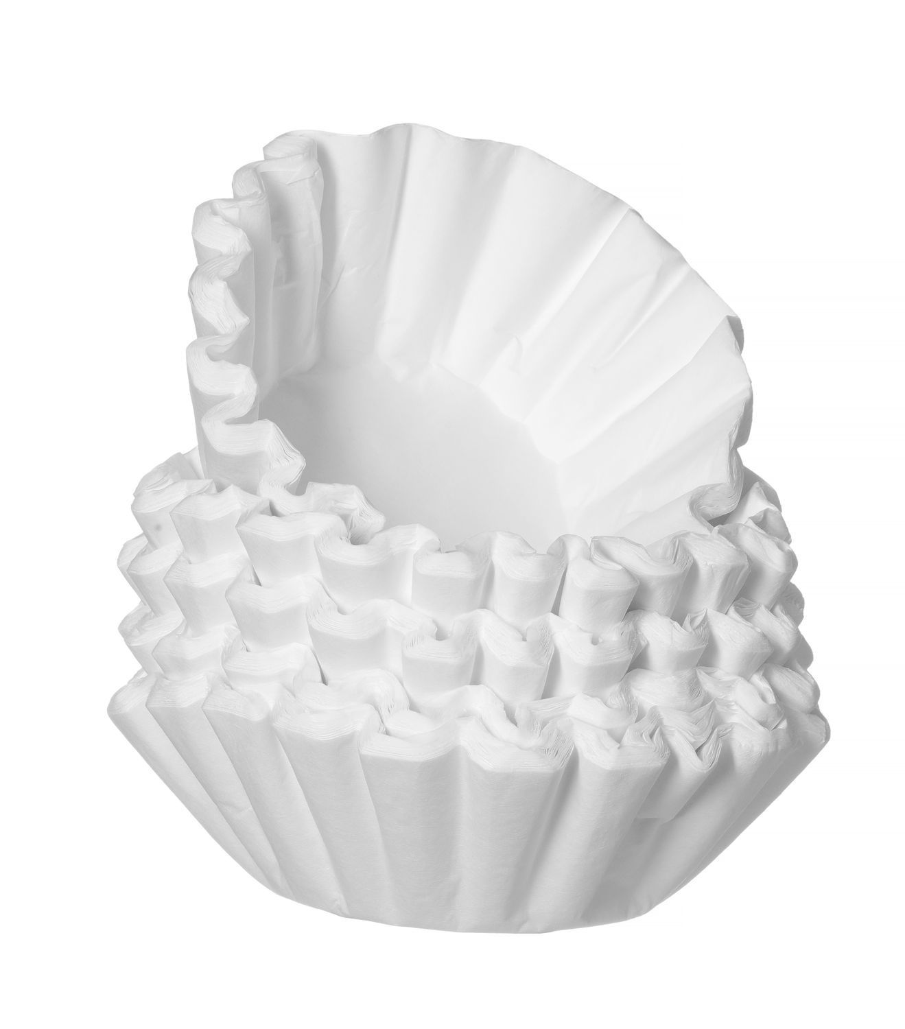 Papírové kávové filtry pro překapávací kávovary, HENDI, pro např. Hendi, Bravilor a Animo, 1000 ks, ⌀245x(H)62mm 208656