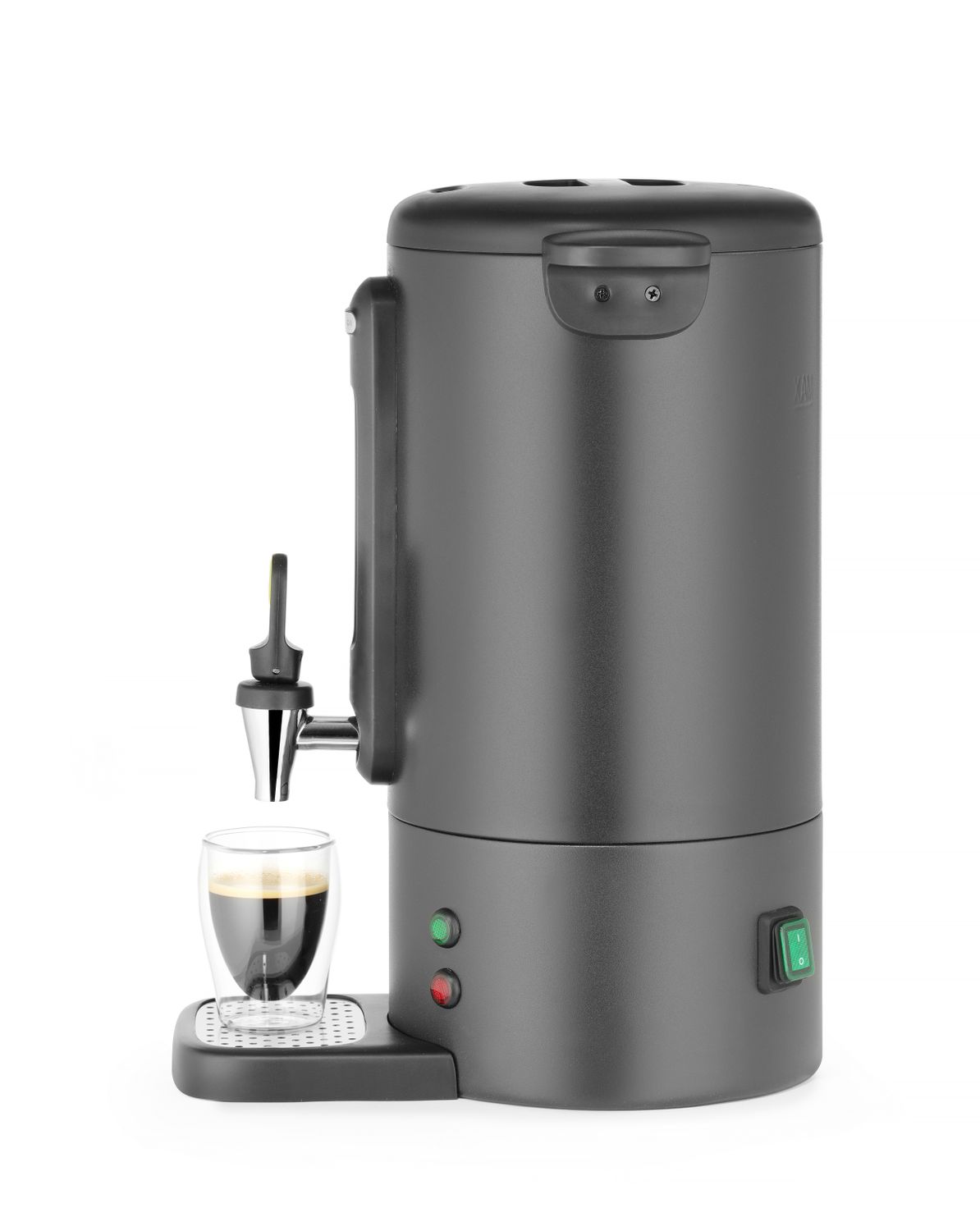 Perkolátor UNIQ, HENDI, navržený Robertem Bronwasserem, 7L, Černá, 220-240V/1050W, 307x330x(H)450mm matný černý, Kód 211472