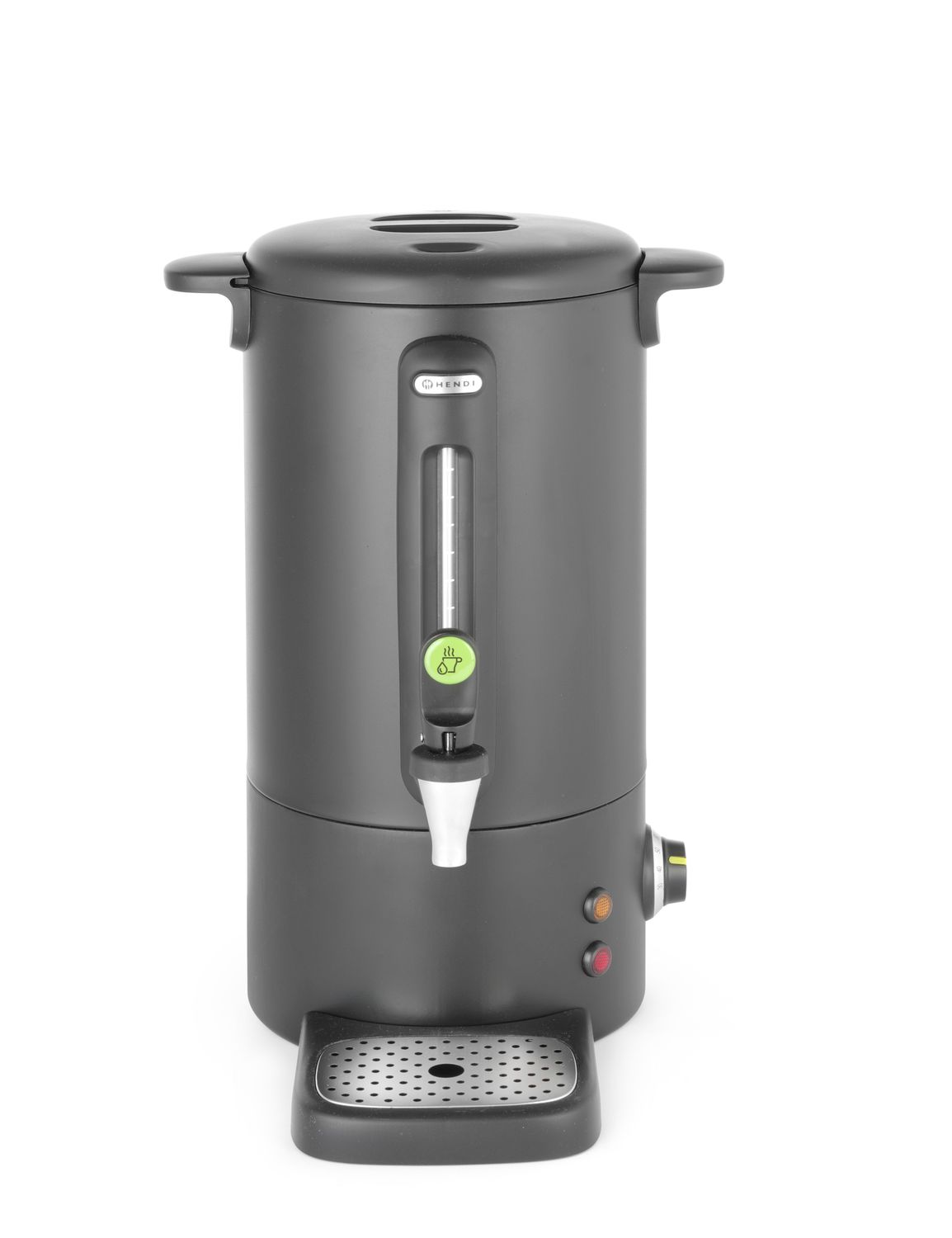 Kotel na horké nápoje UNIQ, HENDI, navrhl Robert Bronwasser, 9L, Černá, 220-240V/950W, 307x330x(H)450mm černý, 211458