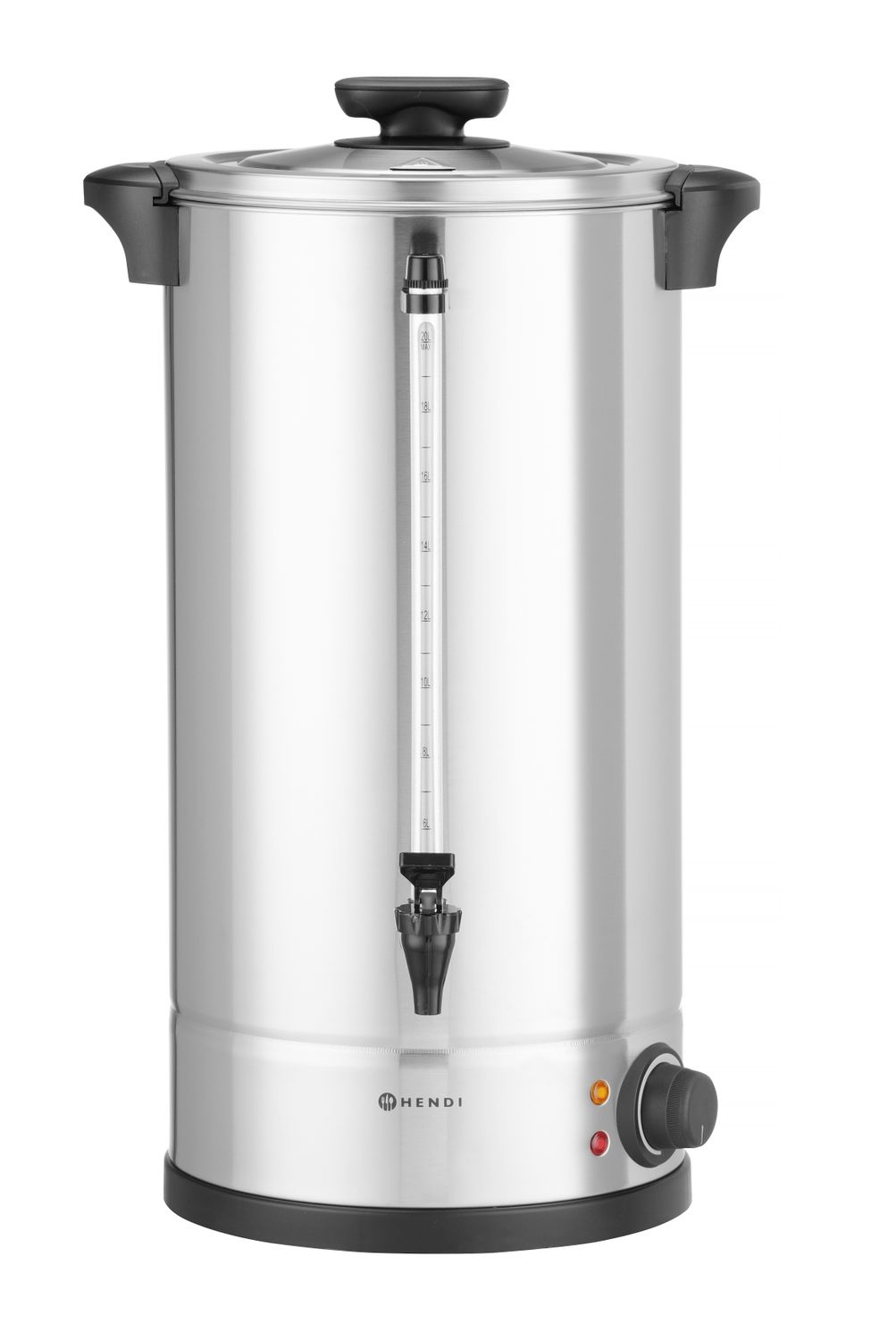 Konvice na horké nápoje s jednou stěnou, HENDI, ≈ 130 šálků za 42 minut., 20L, 220-240V/2500W, 415x382x(H)480mm 211144
