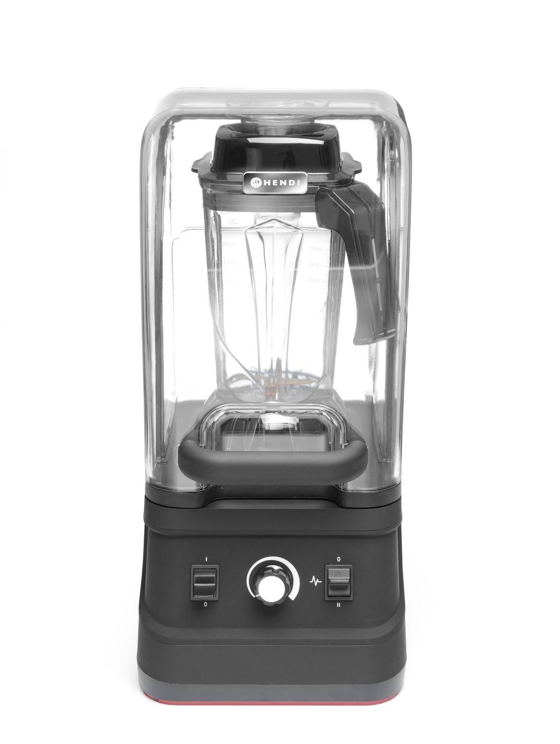 Barový mixér se zvukovým krytem, HENDI, 2,5L, Černá, 220-240V/1680W, 250x300x(H)540mm