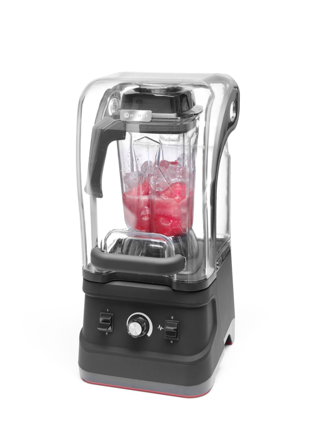 Barový mixér se zvukovým krytem, HENDI, 2,5L, Černá, 220-240V/1680W, 250x300x(H)540mm