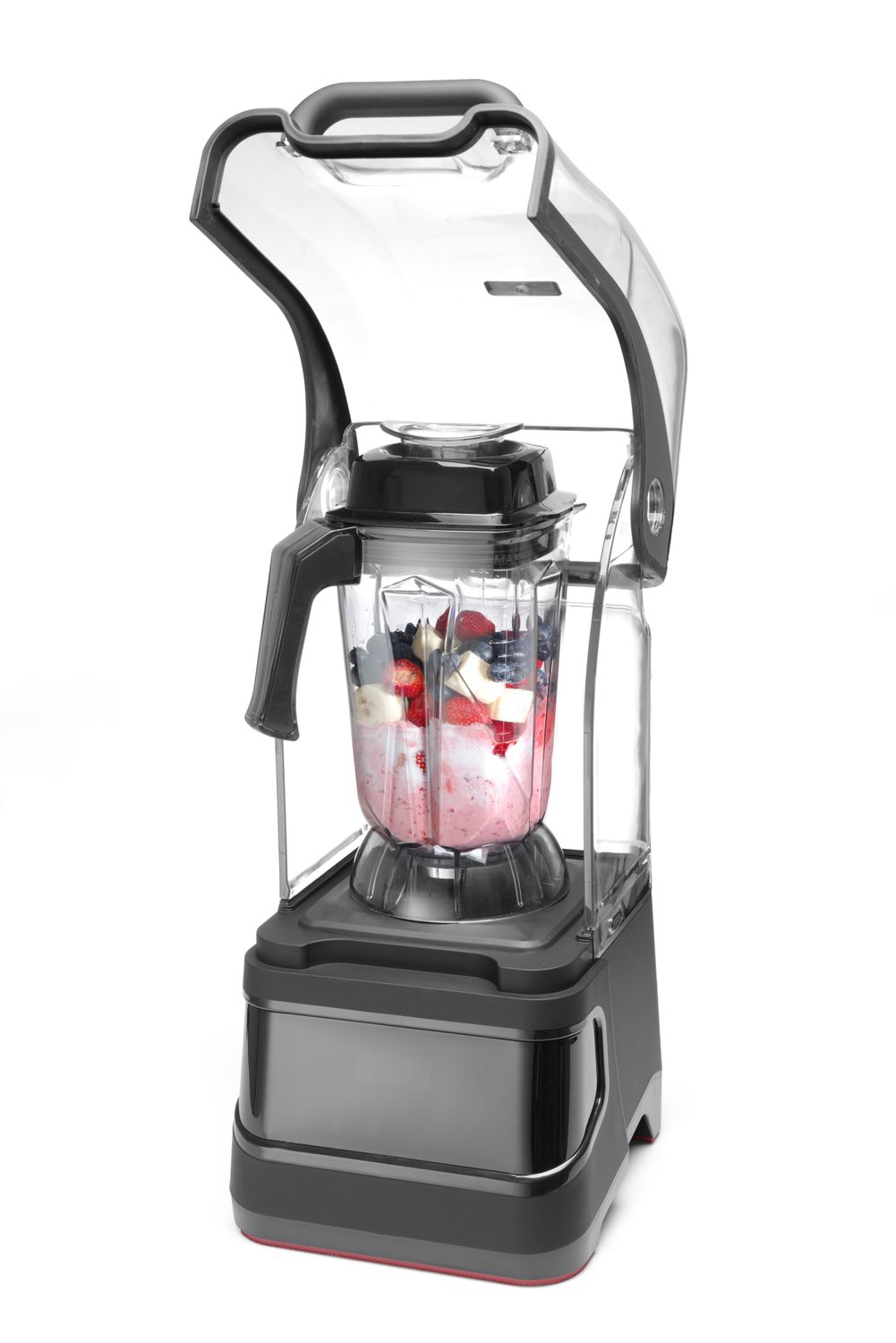 Digitální barový mixér se zvukovým krytem, HENDI, 2,5L, Černá, 220-240V/1680W, 250x300x(H)546mm