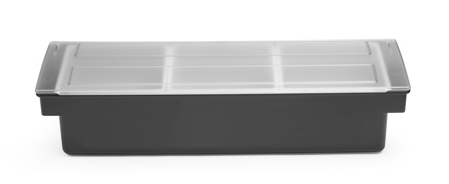 Box na přísady – 3 nádoby, BarUp, Černá, 480x150x(H)100mm