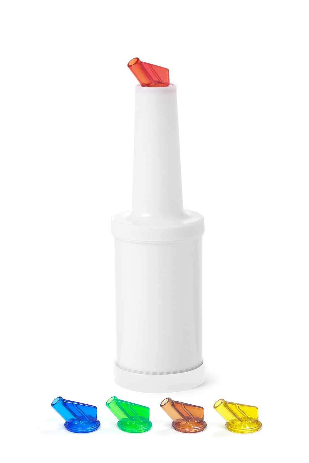Barmanský dávkovač s vyměnitelnými koncovkami, BarUp, 0,8L, Bílá, ⌀90x(H)300mm