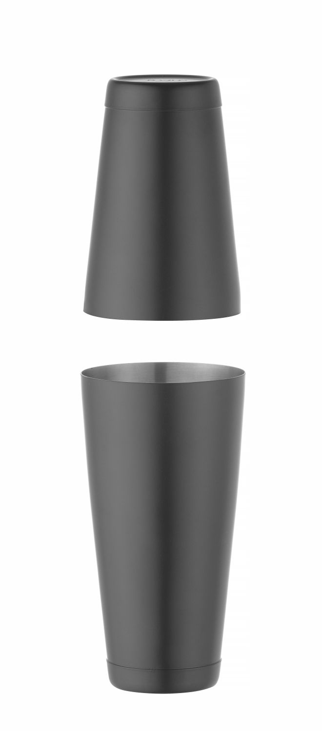 Shaker Tin-on-Tin Boston, BarUp, 0,8L, Černá, ⌀90mm