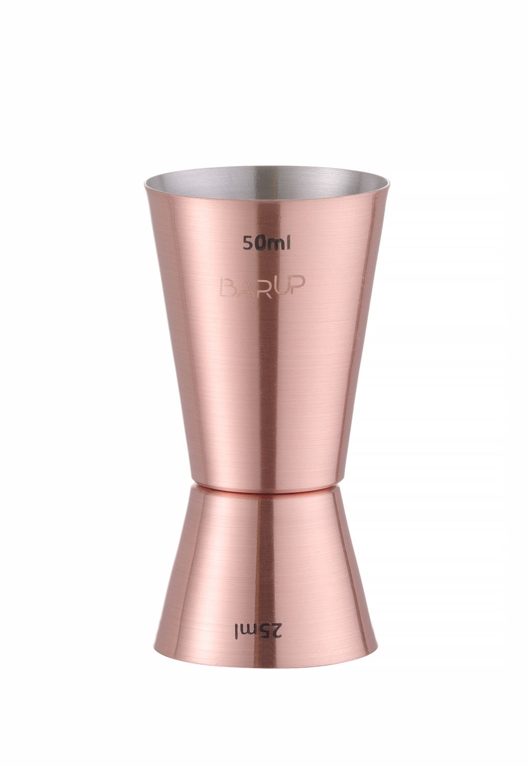 Barmanská odměrka - jigger 25/50 ml, BarUp, Měděná, ⌀42x(H)86mm