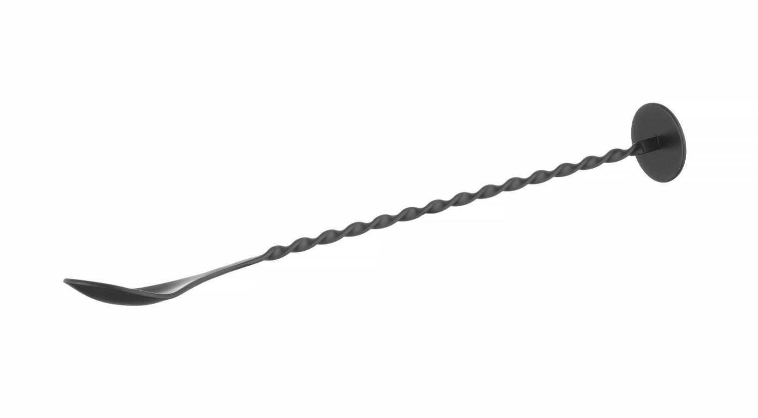 Barová lžíce s drtičem, BarUp, Černá, 280x35mm