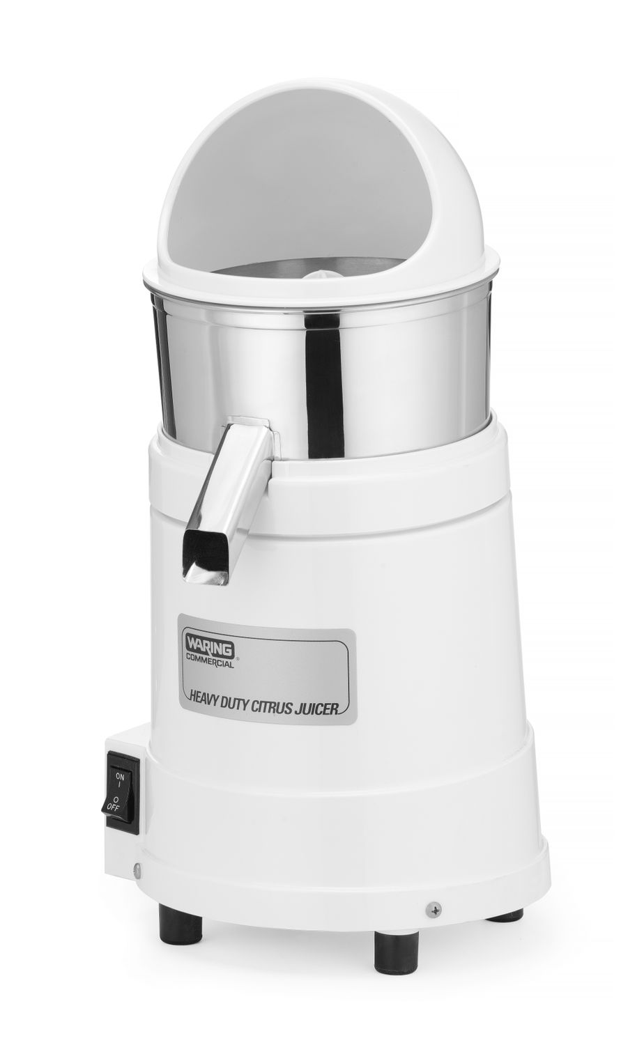Elektrický odšťavňovač s ochranou proti stříkání, Waring, Bílá, 230V/375W, 254x254x(H)495mm