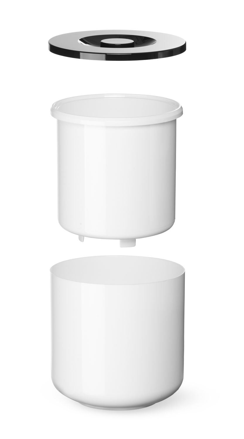 Nádoba na led, BarUp, 5L, Bílá, ⌀190x(H)200mm