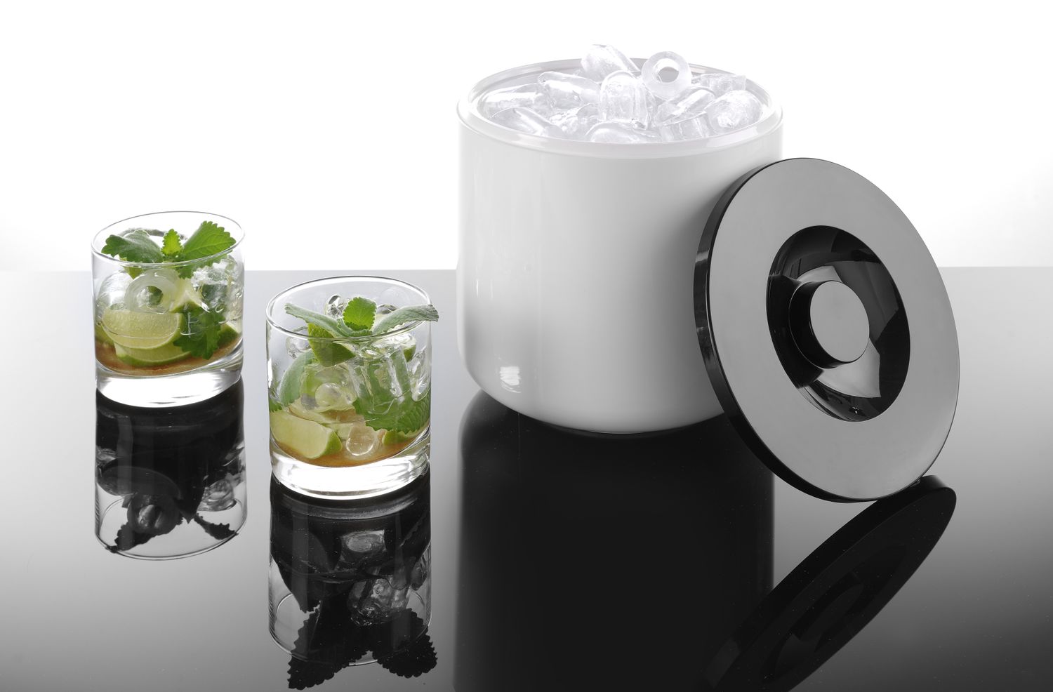 Nádoba na led, BarUp, 5L, Bílá, ⌀190x(H)200mm