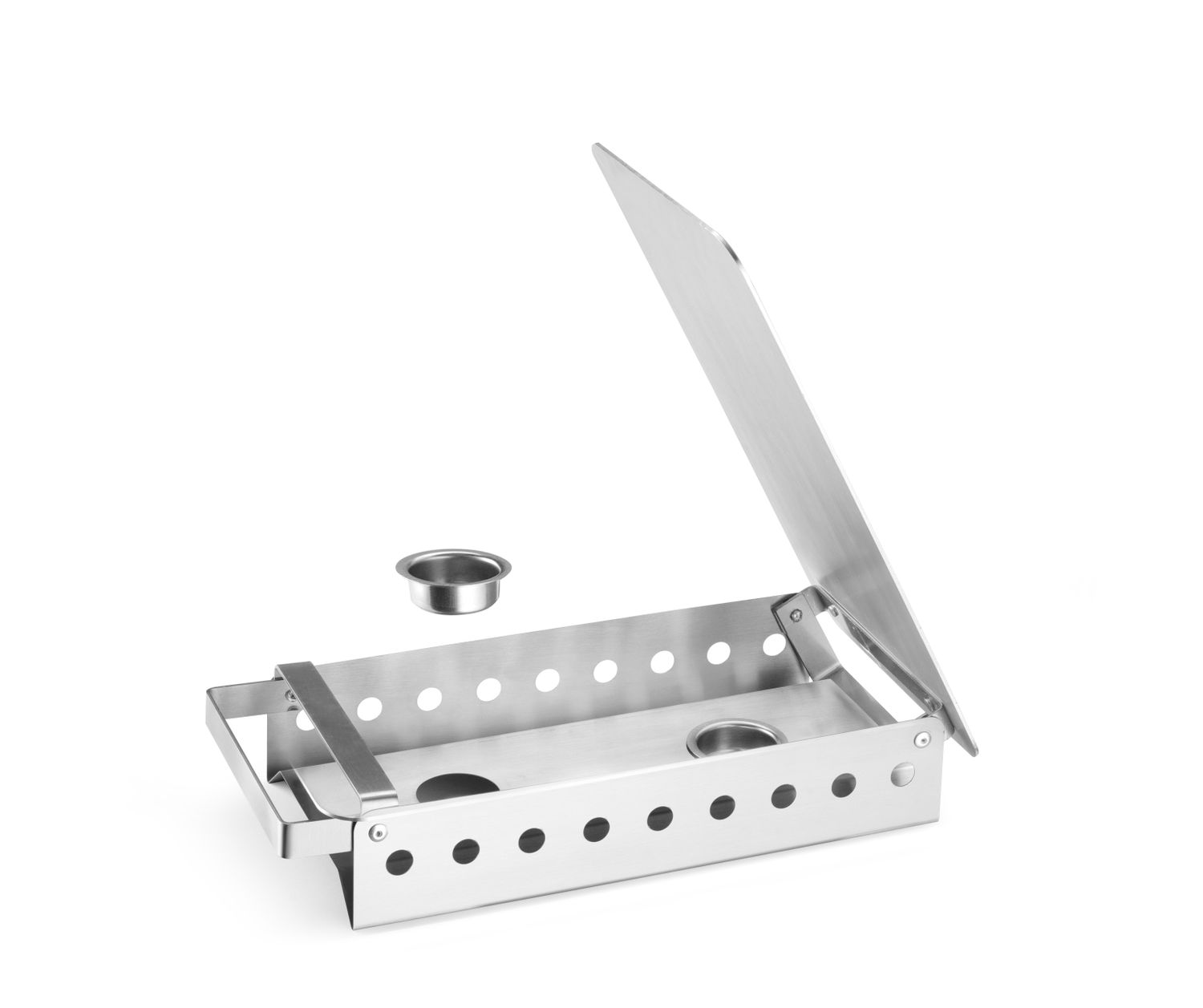 Ohřívač jídel s 2 držáky na svíčky, HENDI, 330x180x(H)65mm 463000