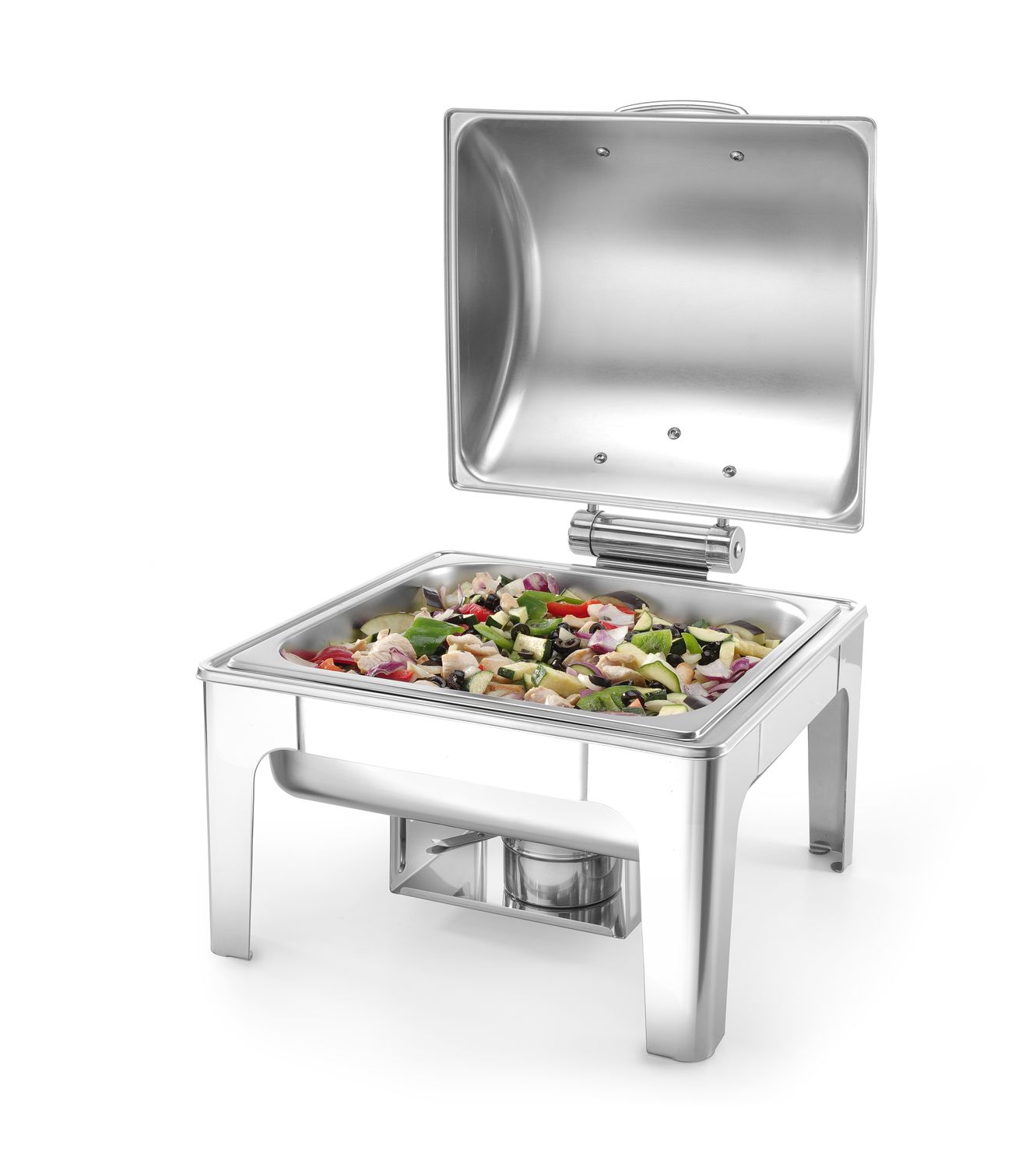 Chafing, ohřívač GN 2/3 satinovaný, HENDI, 6L, 395x405x(H)320mm ProfiLine 470237