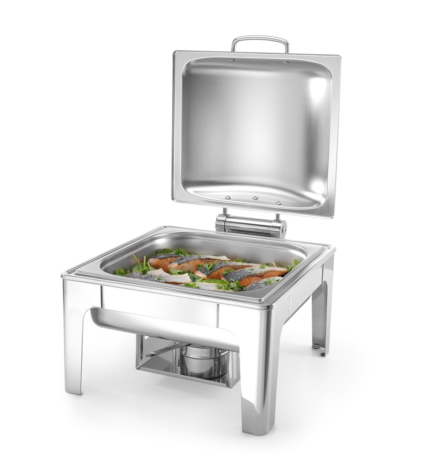 Chafing, ohřívač GN 2/3 satinovaný, HENDI, 6L, 395x430x(H)290mm ProfiLine 470275