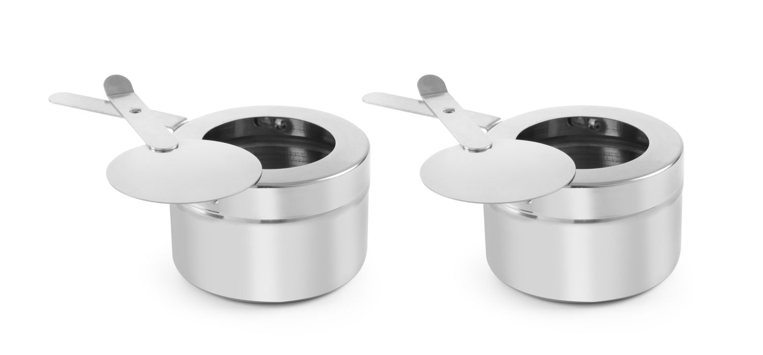 Zásobník na hořákovou pastu – 2 ks., HENDI, 2 ks, ⌀90x(H)60mm 470527