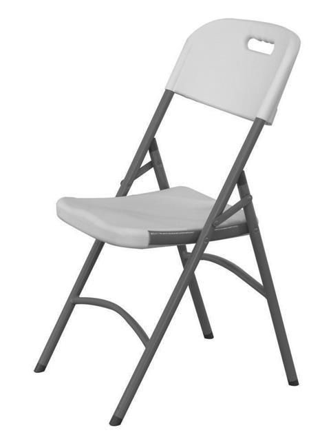 Cateringová stolička – bílá, AmerBox, max. nosnost: 175 kg, Bílá, 540x440x(H)840mm světlešedá 810965