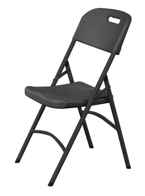 Kateringová stolička, AmerBox, max. nosnost: 175 kg, Černá, 540x440x(H)840mm černá 810989