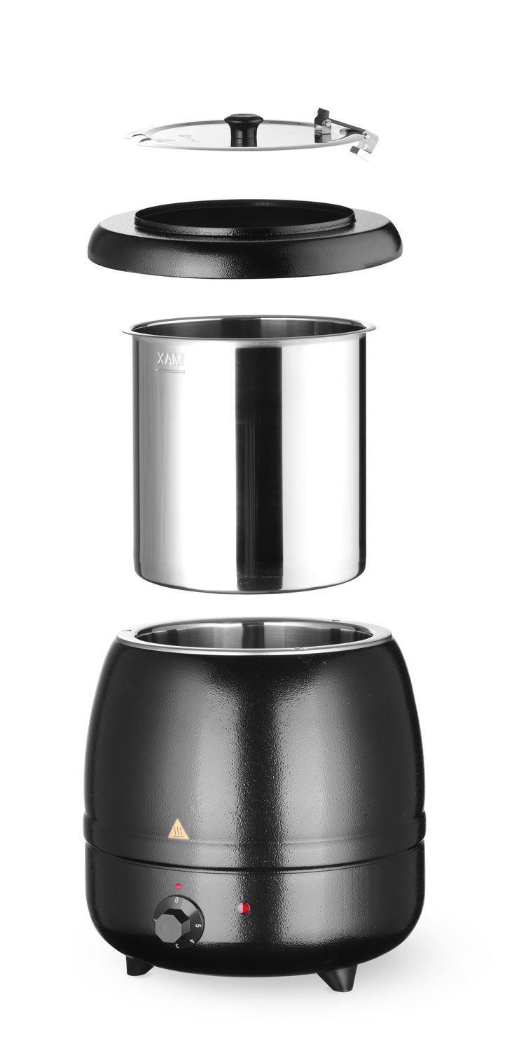 Kotlík na polévku, HENDI, Kitchen Line, 8L, Černá, 230V/400W, ⌀330x(H)363mm 860083