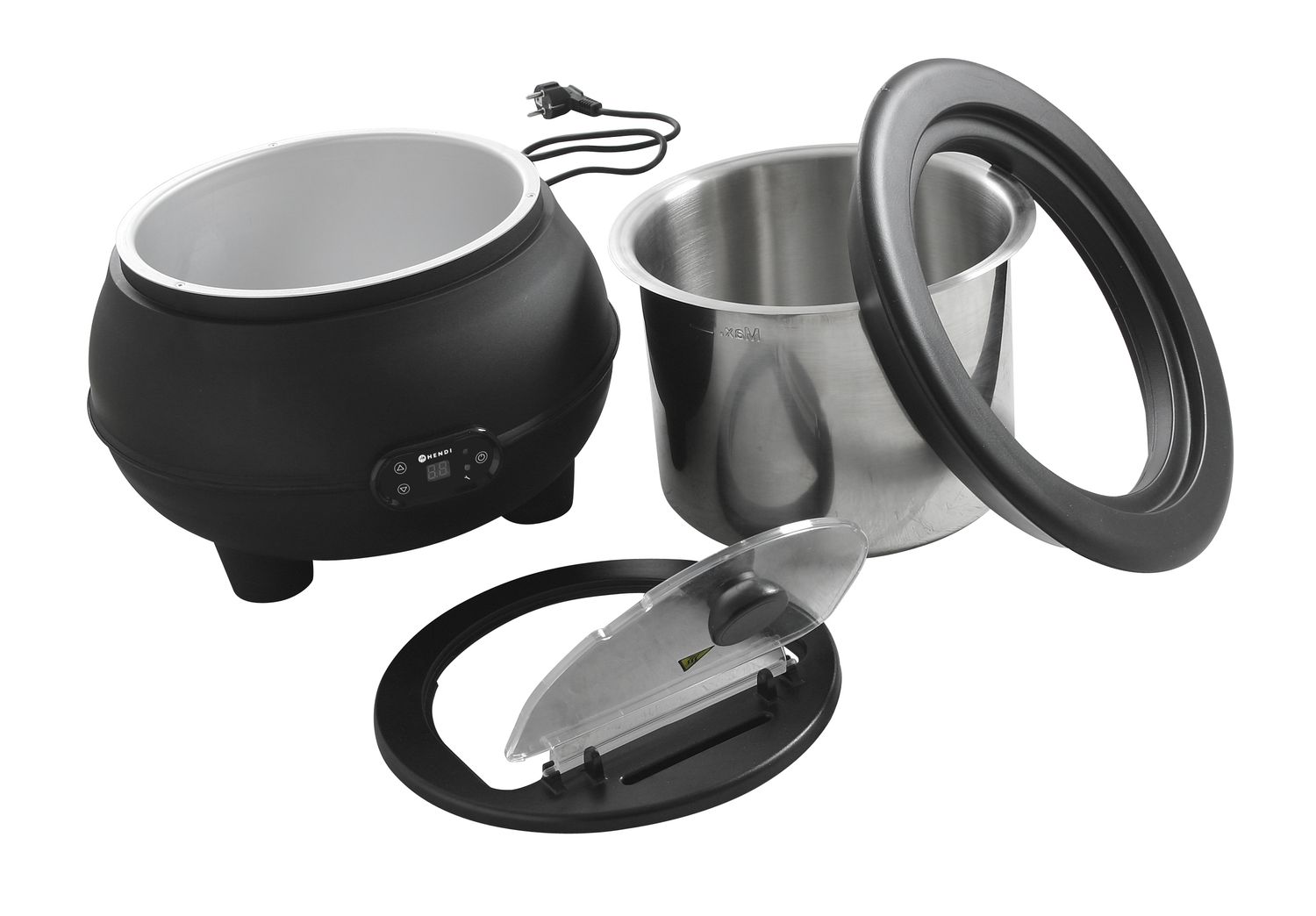 Kotlík na polévku, HENDI, 8L, 230V/450W, ⌀370x(H)316mm Elektrický 860502