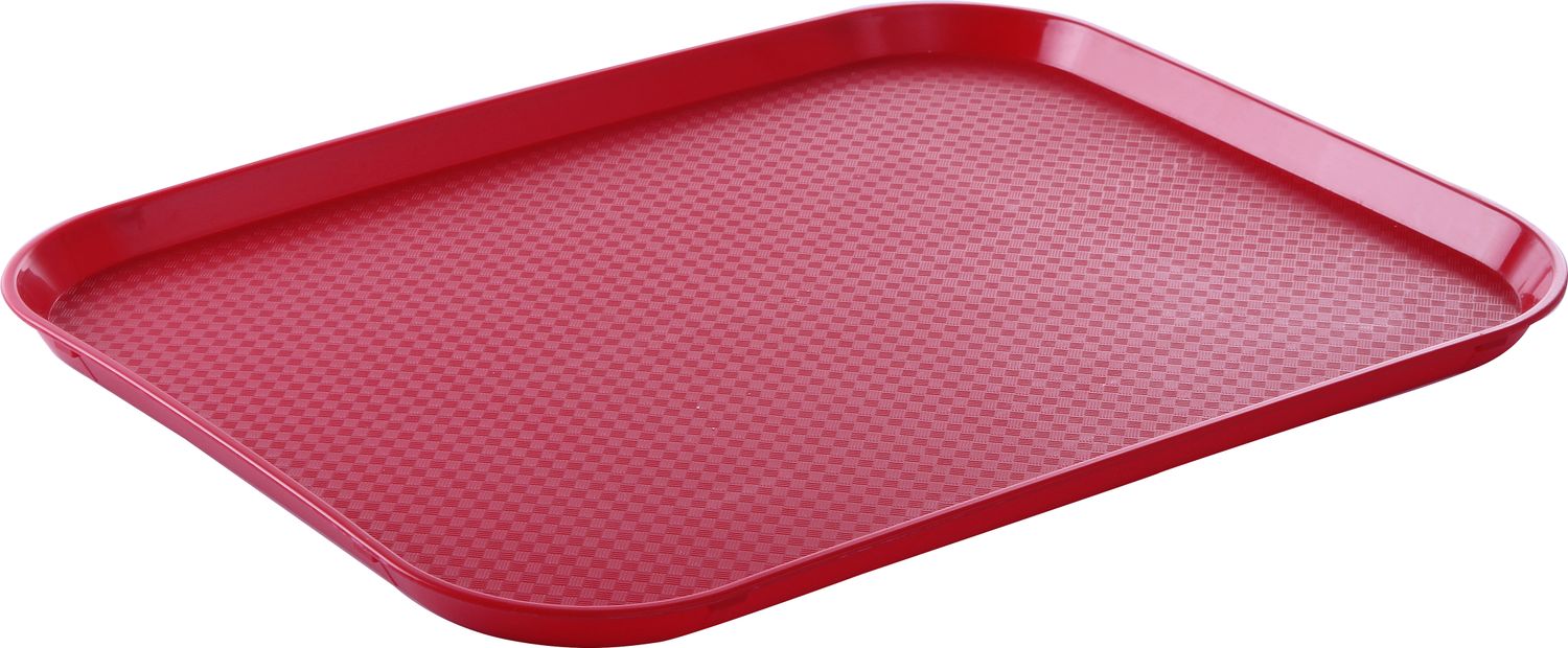 Polypropylenový podnos Fast Food – velký, AmerBox, Červená, 350x450x(H)20mm Červená, 350x450x(H)20mm