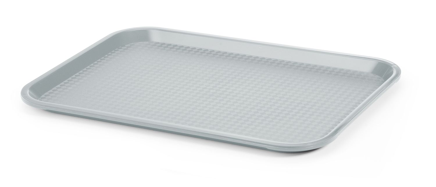 Polypropylenový podnos Fast Food – střední, AmerBox, Světlešedá, 305x415x(H)20mm Světlešedá, 305x415x(H)20mm,