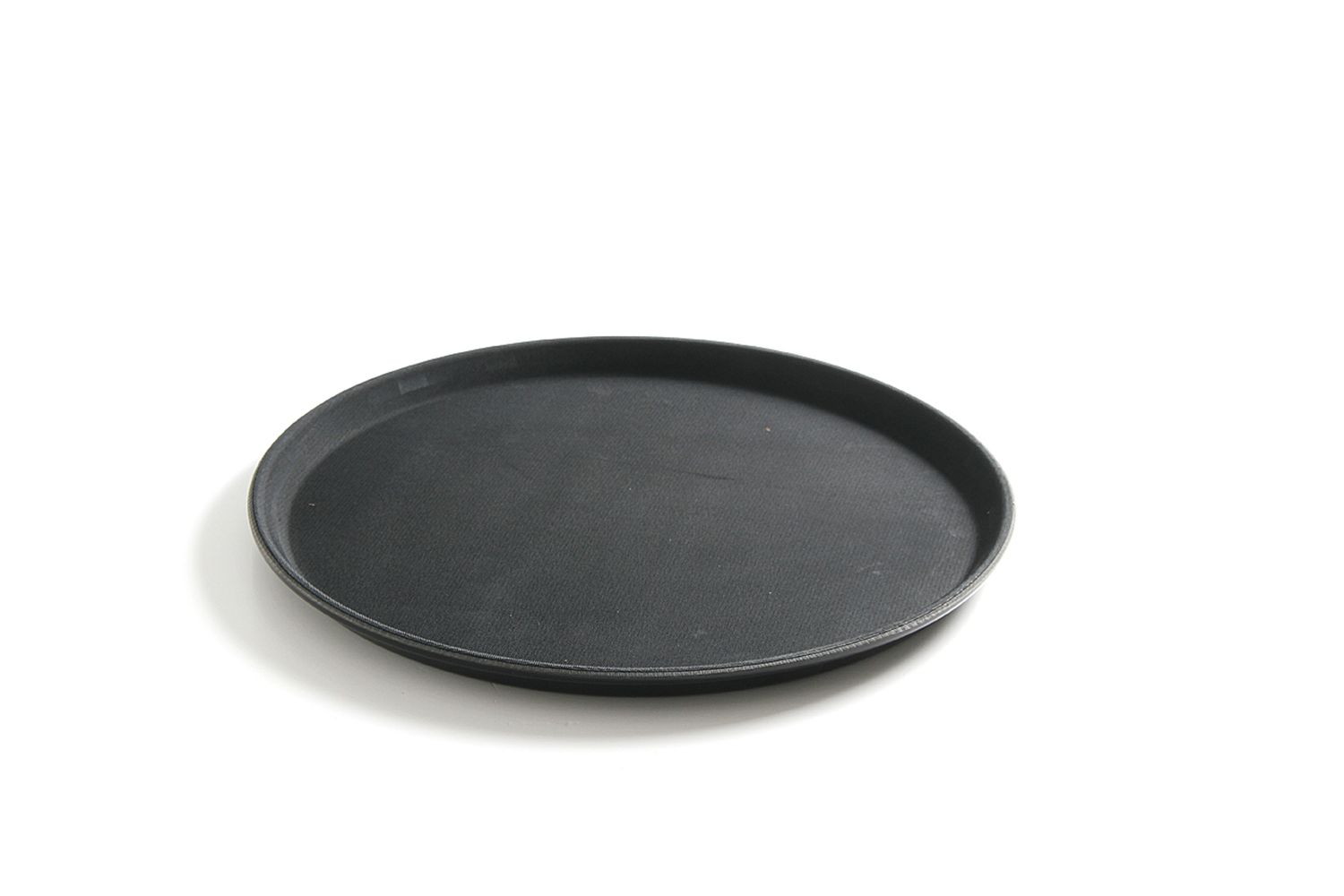 Polypropylenový servírovací podnos, protiskluzový, kulatý, černý, HENDI, ⌀410x(H)20mm Ø410x20 mm, 878149