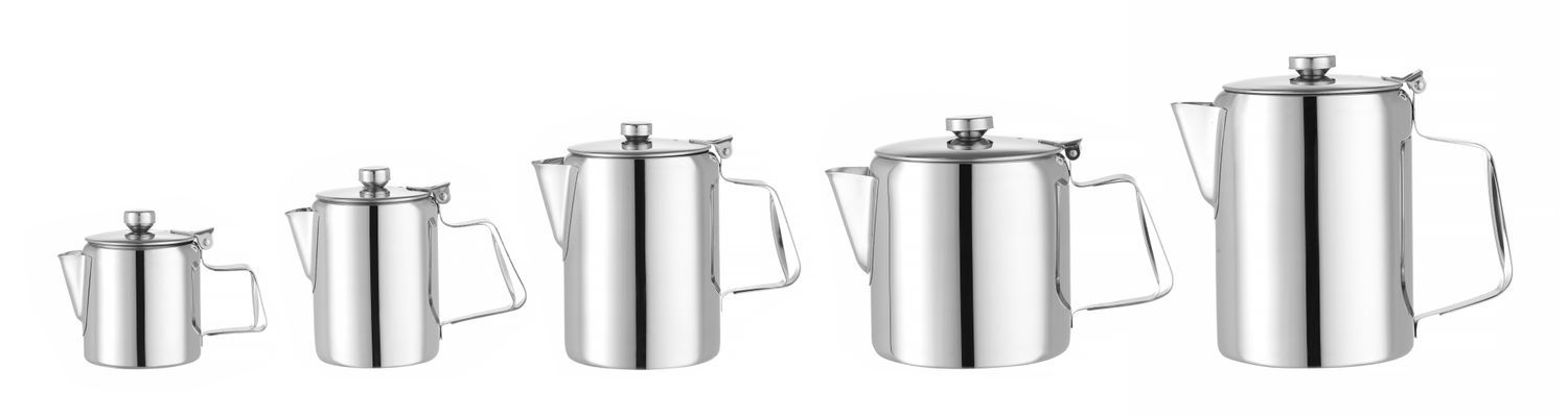 Kávová/čajová konvice s víkem, HENDI, 1,4 L, ⌀126x(H)185mm 1,4 L, Kód: 453407