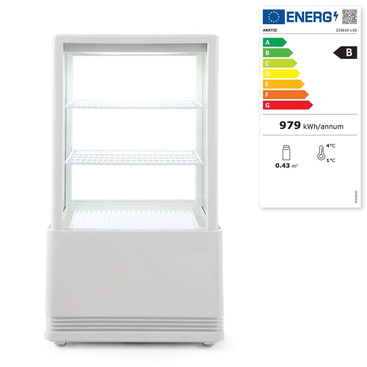 Chladicí box, 58 l, Arktic, Bílá, 230V/170W, 452x406x(H)830mm 233610 bílá