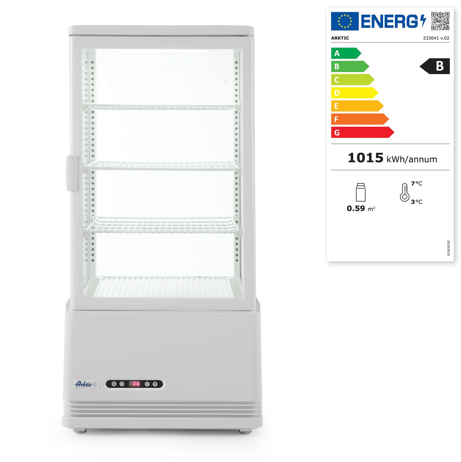 Chladicí box, 78 l, Arktic, Bílá, 230V/170W, 444x397x(H)940mm 233641 bílá