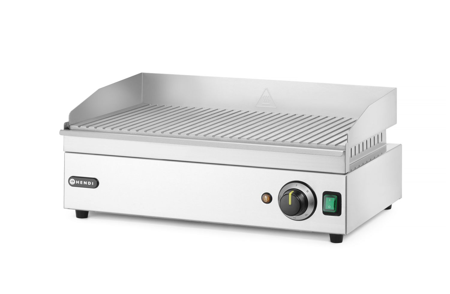 Elektrická grilovací plotna vroubkovaná, HENDI, Kitchen Line, 220-240V/2400W, 527x404x(H)233mm