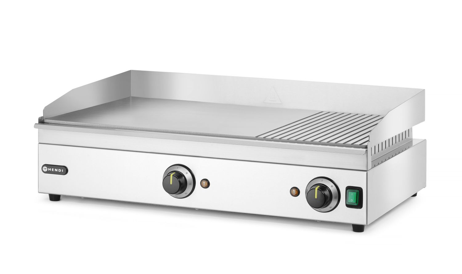 Elektrická grilovací plotna 1/3 vroubkovaná, HENDI, Kitchen Line, 220-240V/3500W, 697x474x(H)241mm Kód 154960