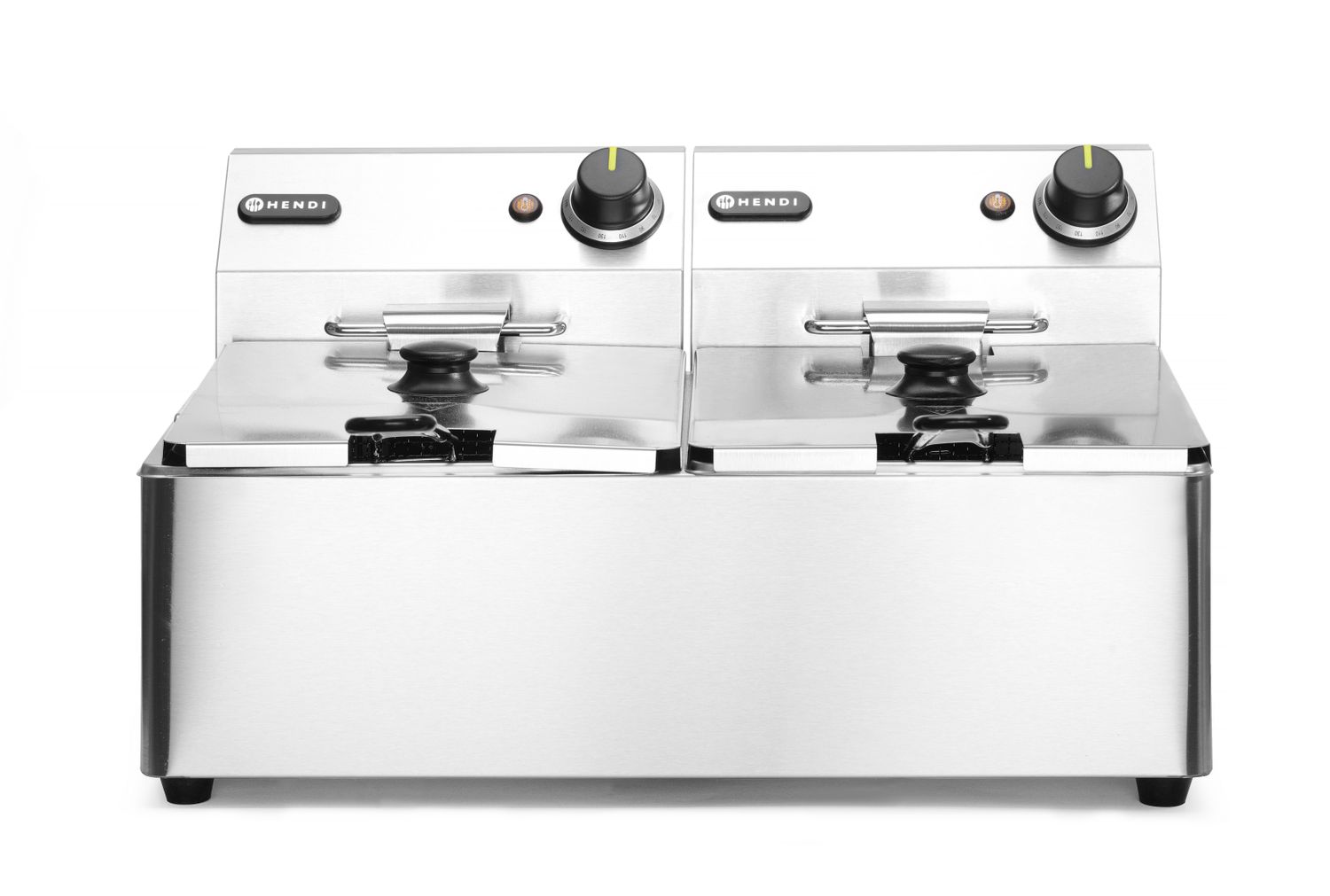 Fritéza Kitchen Line - 2x 6L, HENDI, Kitchen Line, 12L, 230V/6600W, 550x430x(H)305mm Hendi 205853