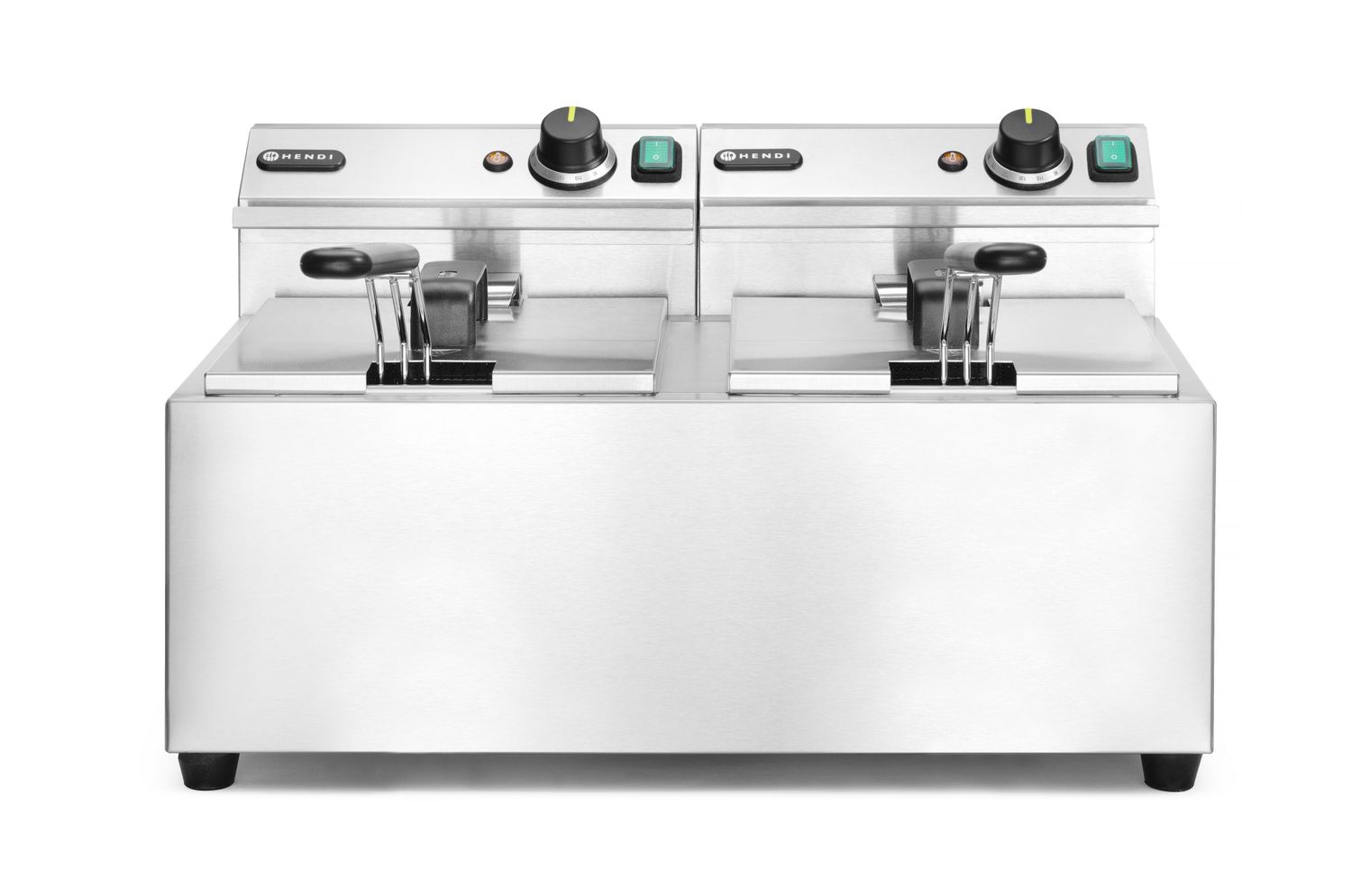 Manuální fritéza Profi Line, 2× 8 l, HENDI, Profi Line, 16L, 230V/7000W, 605x460x(H)369mm Hendi 207307