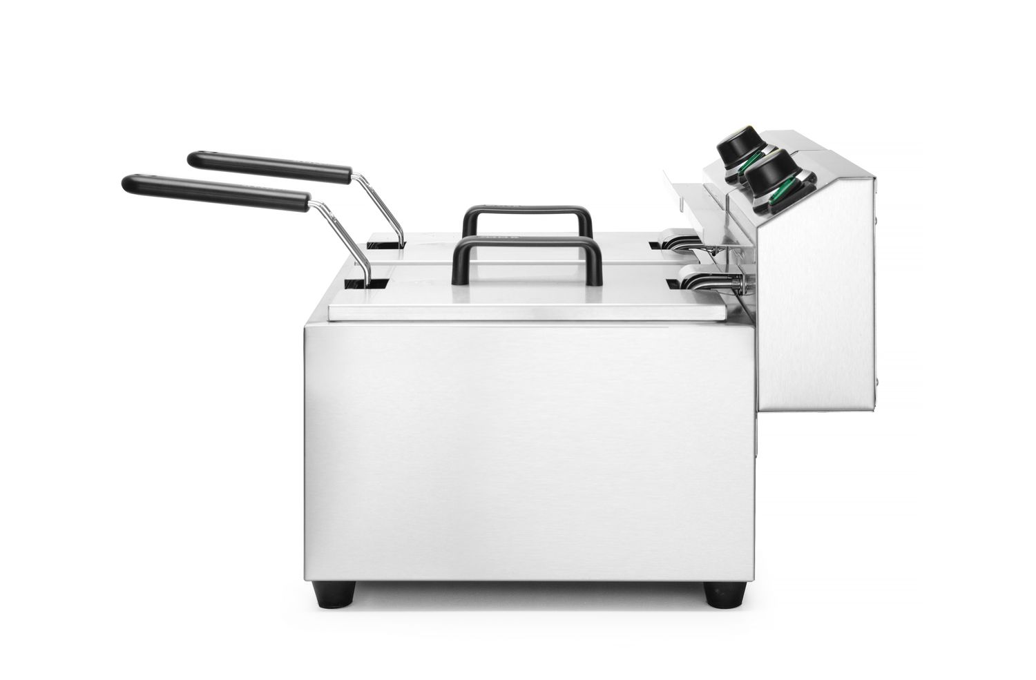 Manuální fritéza Profi Line, 2× 8 l, HENDI, Profi Line, 16L, 230V/7000W, 605x460x(H)369mm Hendi 207307