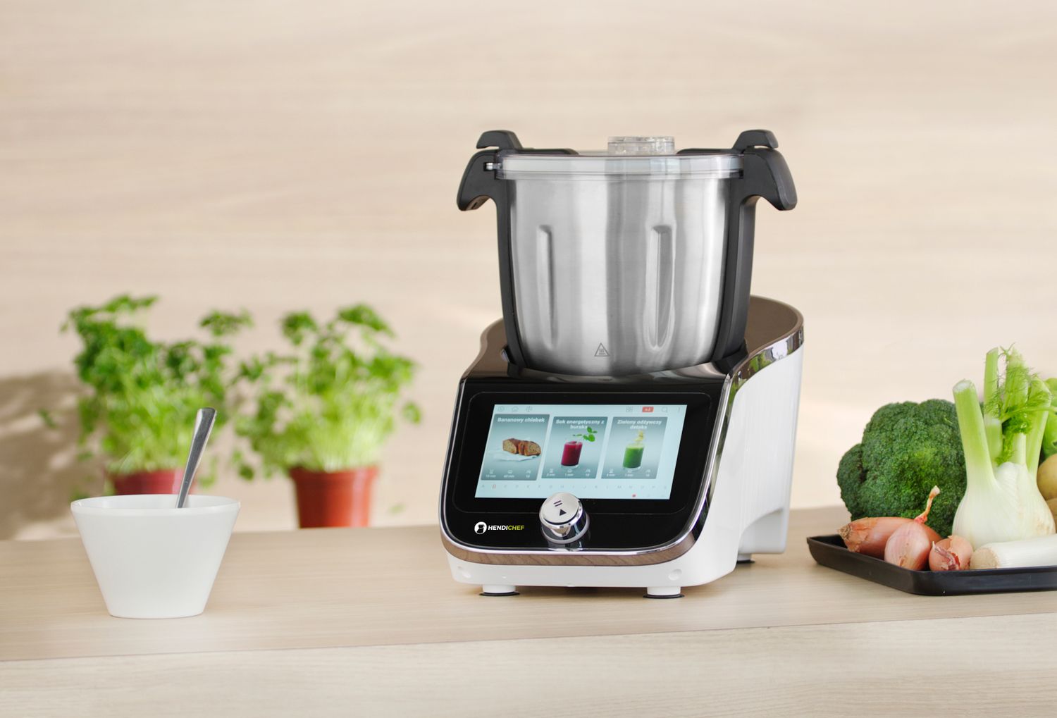 HENDICHEF Multifunkční kuchyňský robot bílý, HENDI, 230V/1400W, 210x380x(H)320mm 221761