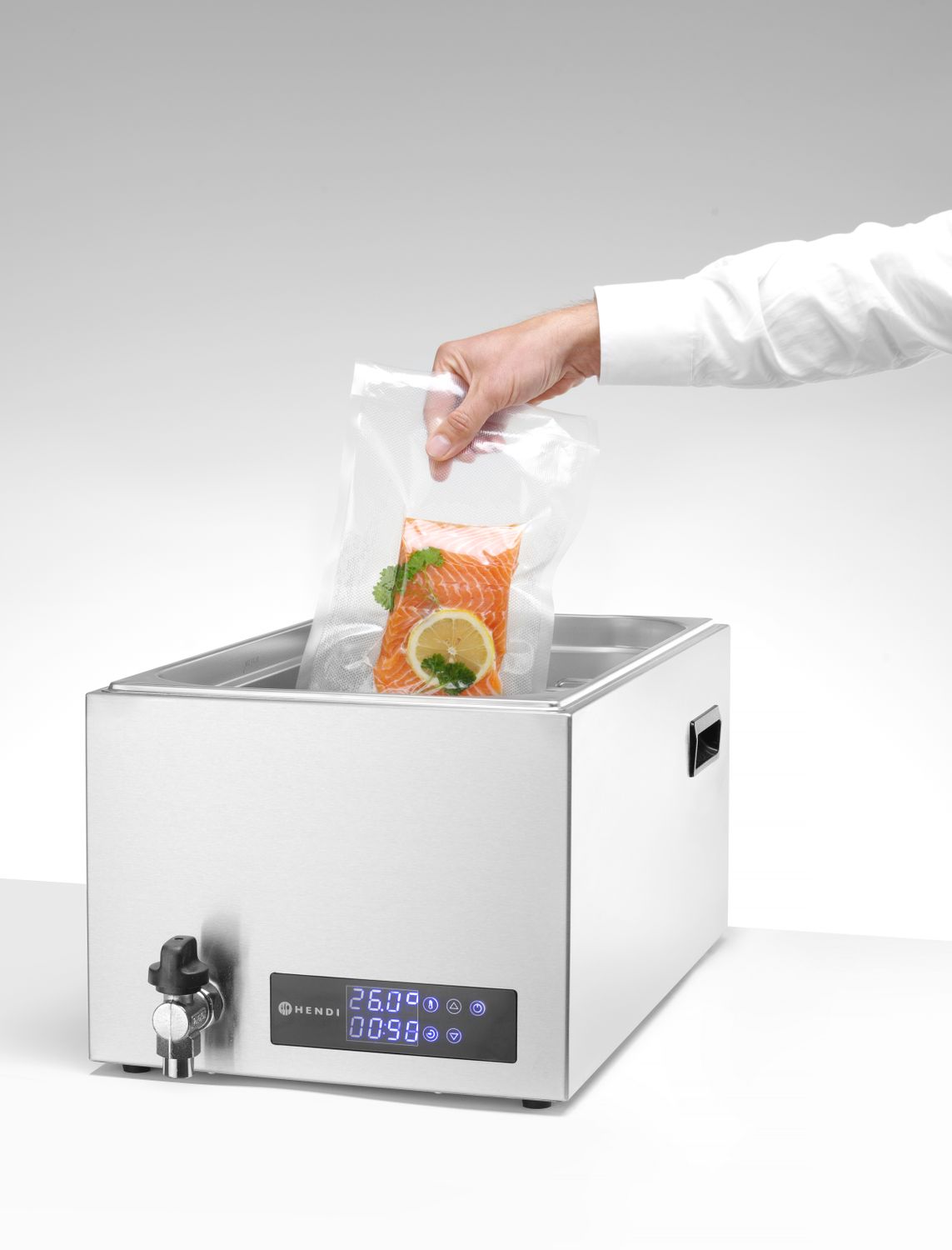 Zařízení Sous Vide GN 1/1, HENDI, 20L, 230V/600W, 350x680x(H)275mm HE 225448