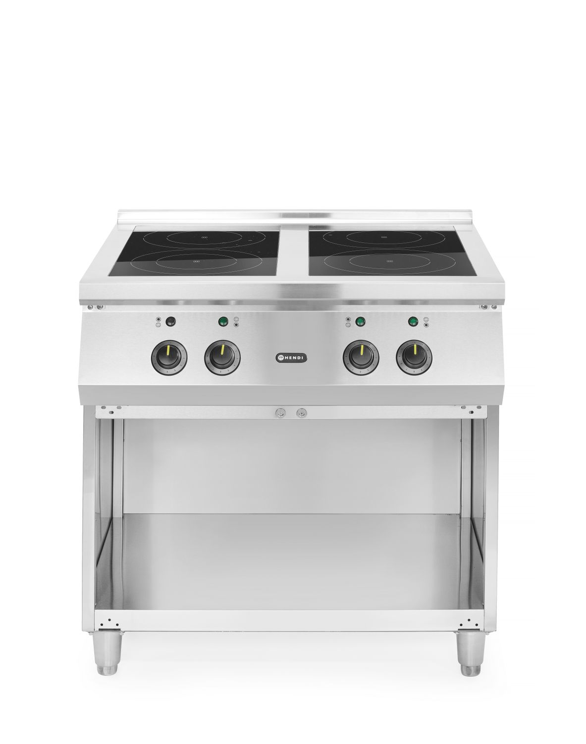 Indukční vařič - sporák se 4 varnými zónami, HENDI, 400V/17000W, 800x720x(H)854mm Kód: 237687