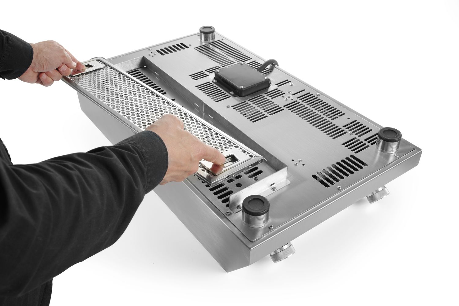 Dvojitý indukční vařič model 7000, HENDI, Profi Line, 400V/7000W, 405x700x(H)145mm 239346