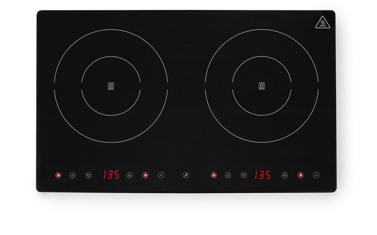 Indukční vařič dvojitý, HENDI, Kitchen Line, 230V/3500W, 608x405x(H)54mm 239414