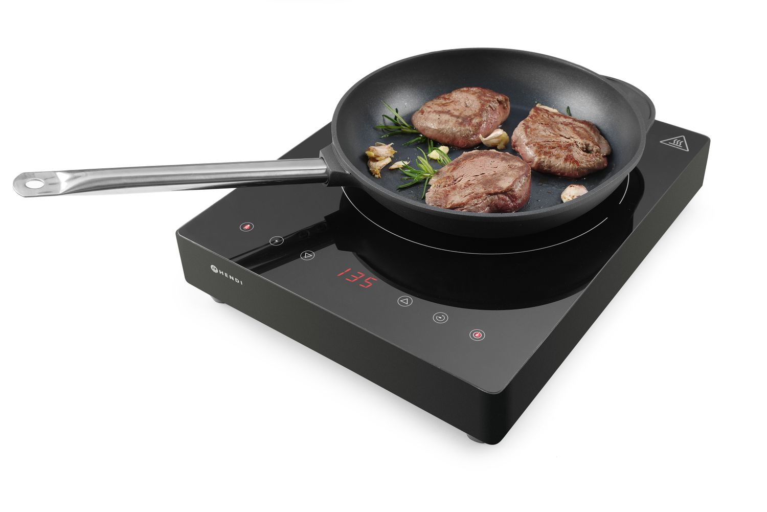 Indukční vařič 3500 W, HENDI, Kitchen Line, 230V/3500W, 339x444x(H)80mm Kód: 239421