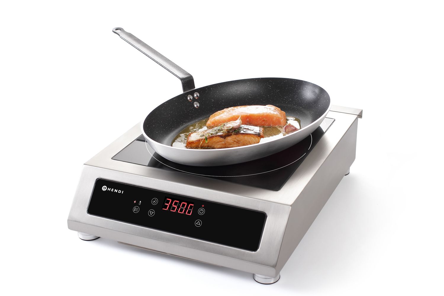 Indukční vařič 3500 D XL, HENDI, Profi Line, 230V/3500W, 390x490x(H)120mm KÓD: 239698