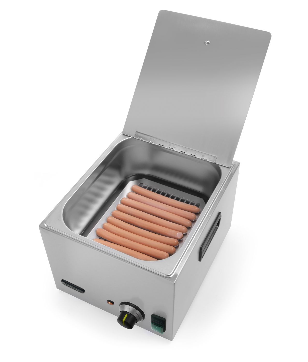 Ohřívač na klobásy, HENDI, Kitchen Line, 6,6L, 230V/1000W, 287x386x(H)258mm 240502
