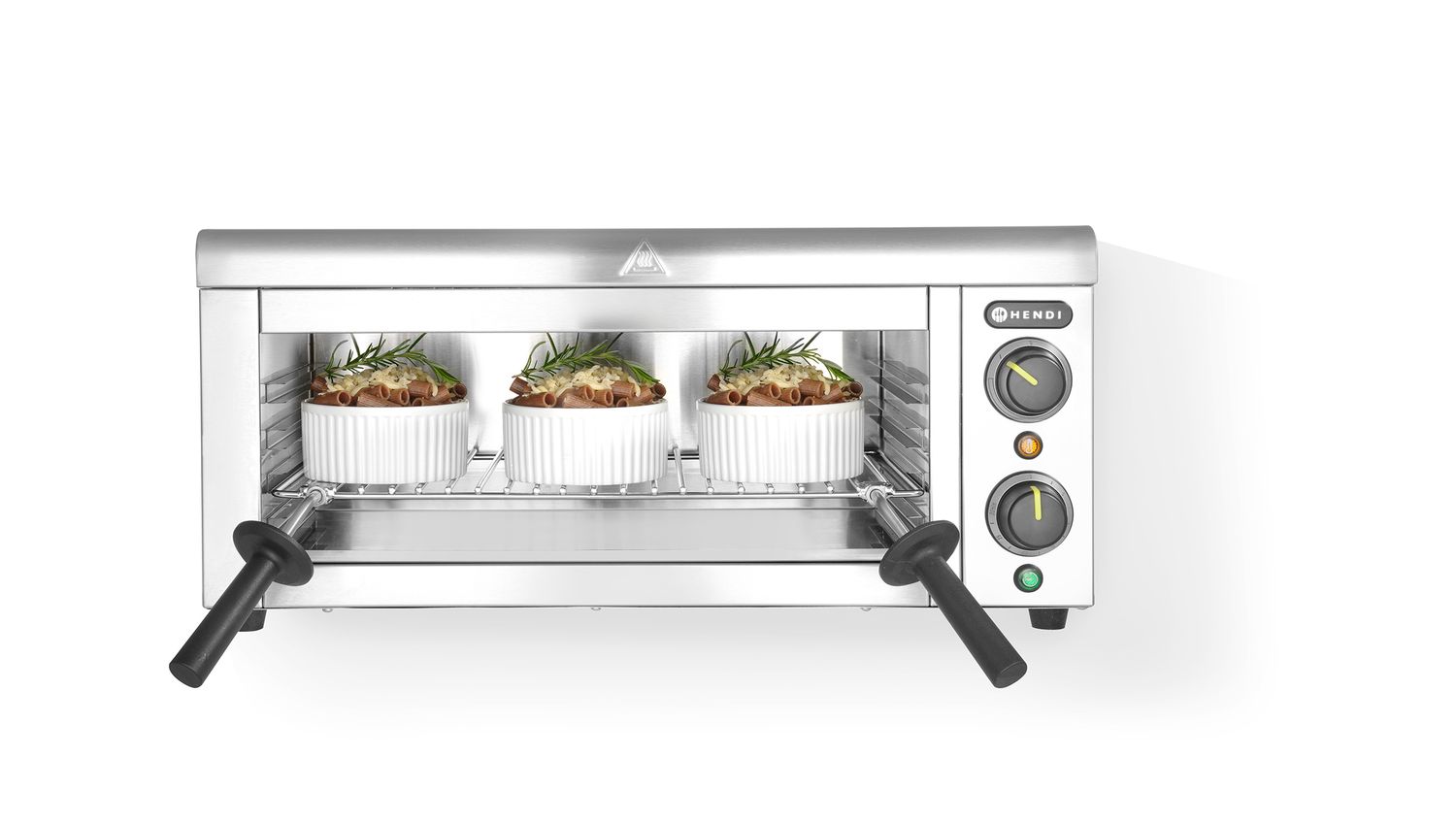 Opekač s možností nástěnné montáže, HENDI, 230V/2000W, 610x450x(H)275mm 264119