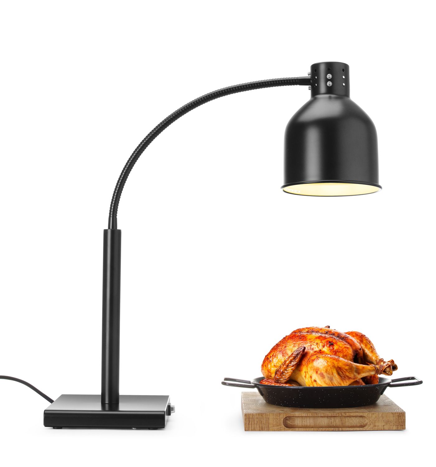 Flexibilní ohřívací lampa, HENDI, Černá, 220-240V/250W, 268x200x(H)660mm Kód 273838