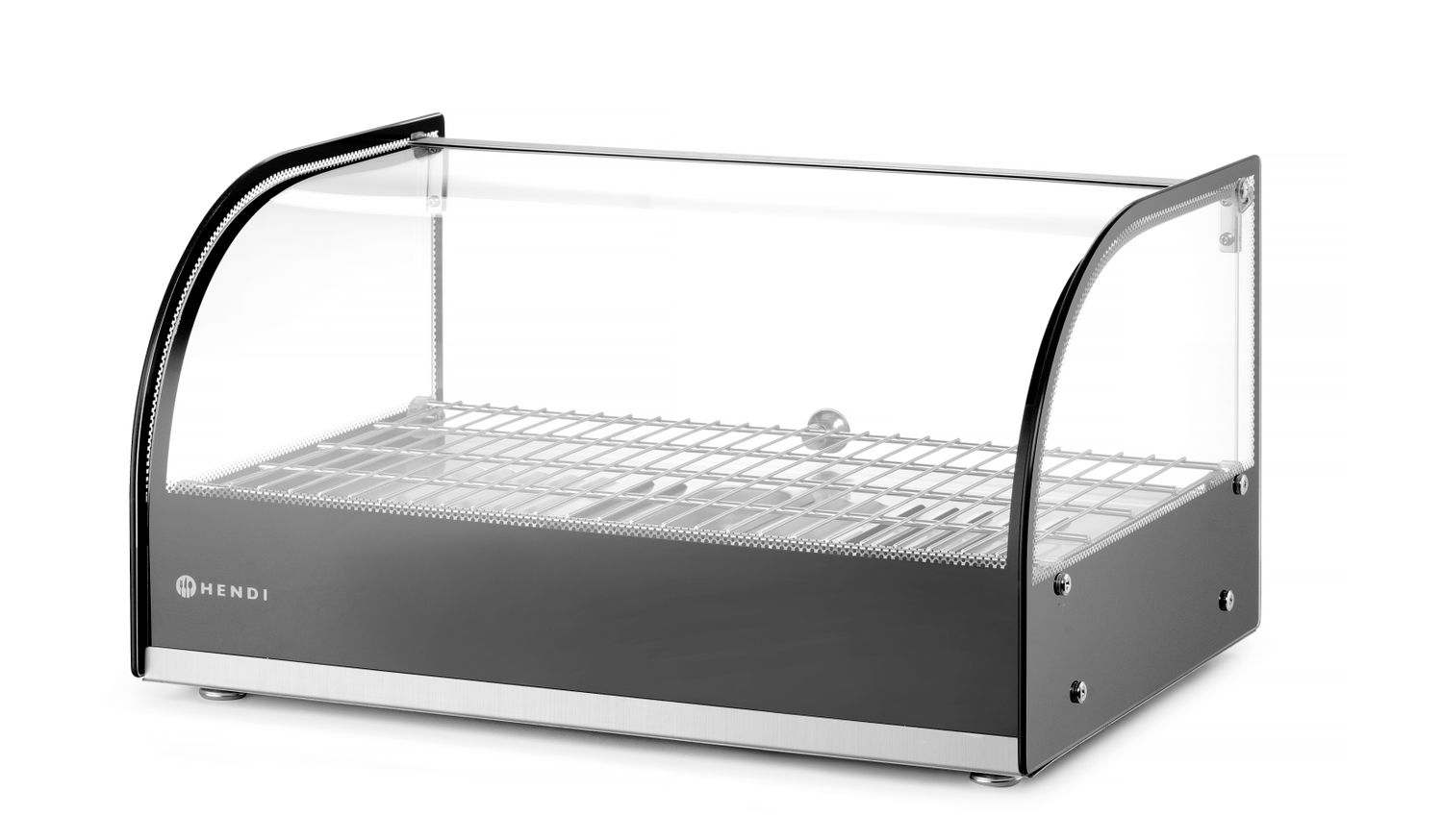 Vyhřívaný pultový displej, HENDI, jednoúrovňový, černý, 220-240V/800W, 554x376x(H)311mm 273982