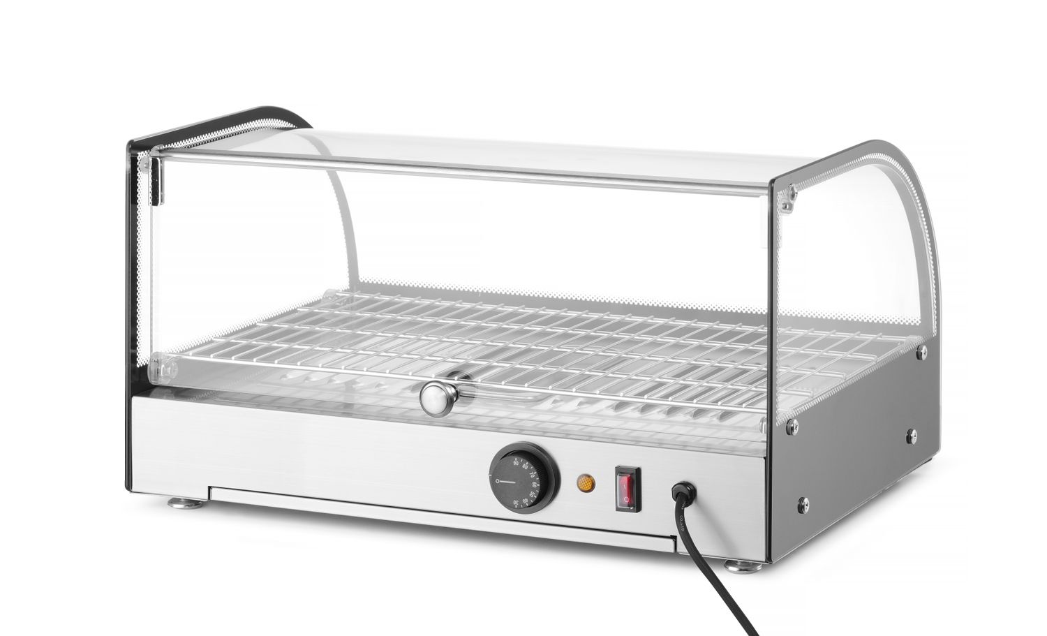 Vyhřívaný pultový displej, HENDI, jednoúrovňový, černý, 220-240V/800W, 554x376x(H)311mm 273982