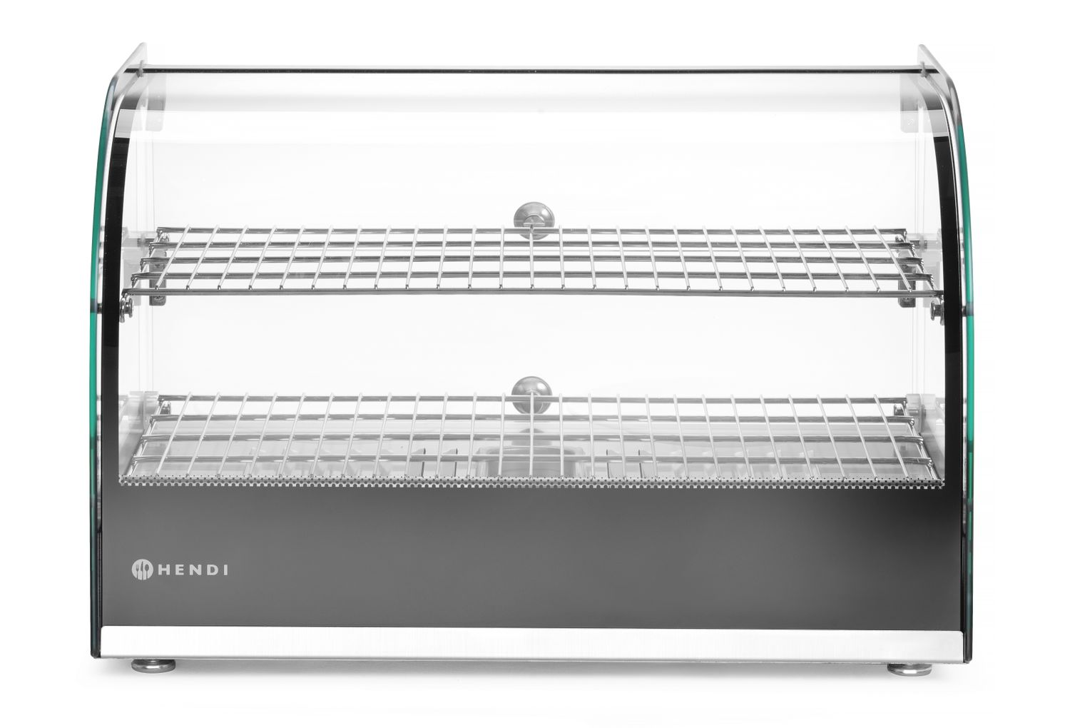 Nastavitelná ohřívací vitrína, HENDI, dvouúrovňová, Černá, 220-240V/800W, 554x376x(H)376mm 273999