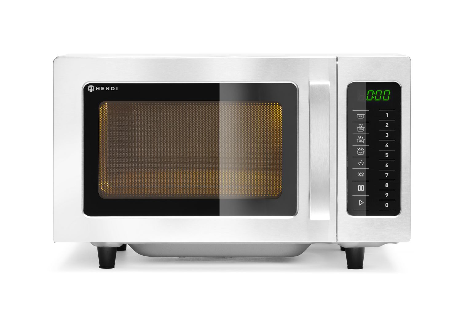 Mikrovlnná trouba s možností programování 1000 W, HENDI, 23L, 230V/1550W, 509x572x(H)306mm 281444