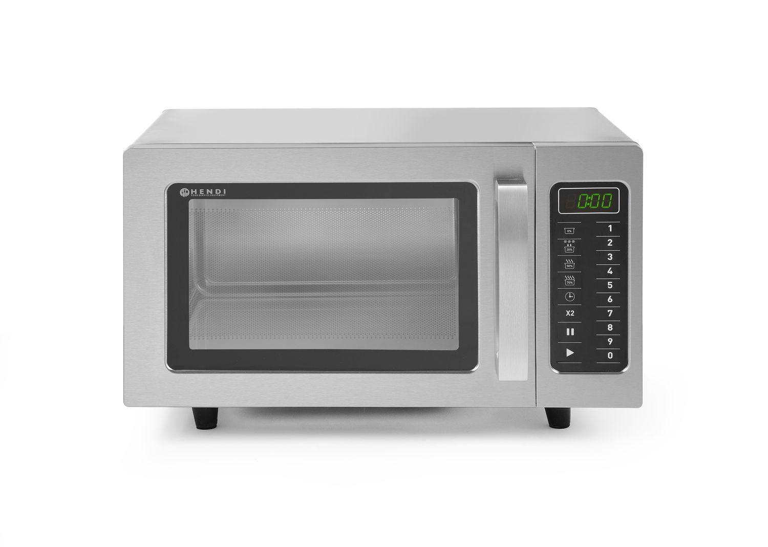 Mikrovlnná trouba s možností programování 1000 W, HENDI, 23L, 230V/1550W, 509x572x(H)306mm 281444