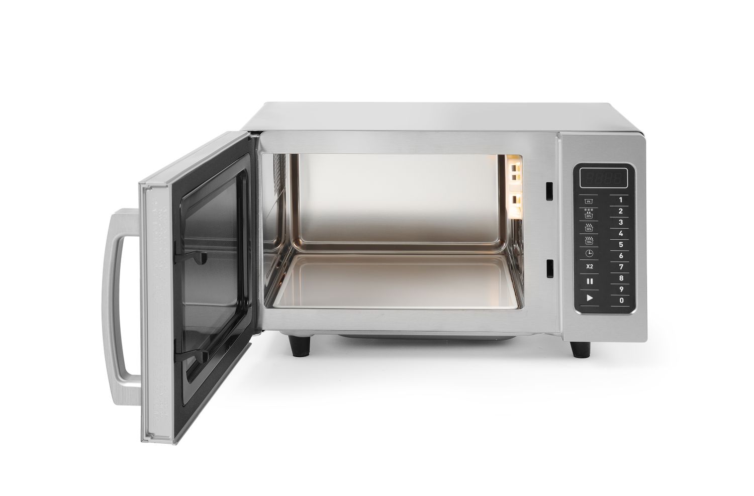 Mikrovlnná trouba s možností programování 1000 W, HENDI, 23L, 230V/1550W, 509x572x(H)306mm 281444
